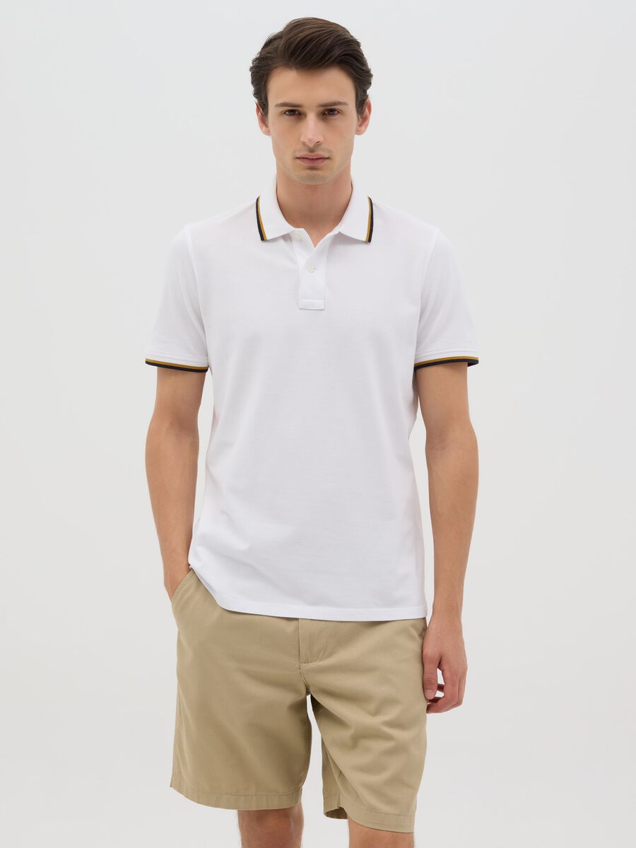 White short-sleeve cotton polo by Ovs_0