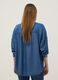 Maternity shirt in pure blue lyocell regular fit with buttons_2
