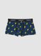 Blue stretch organic cotton Peanuts print boxer shorts_0