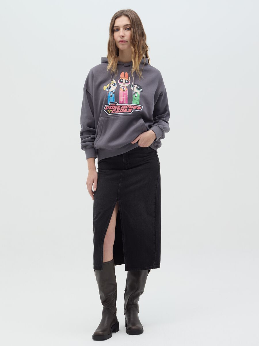 Sweatshirt with hood and The Powerpuff Girls print_1