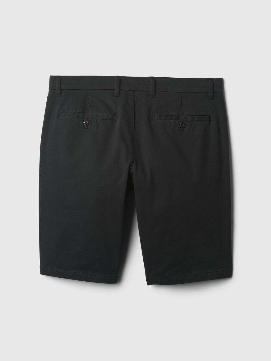 Relaxed-fit Bermuda shorts in stretch cotton_4