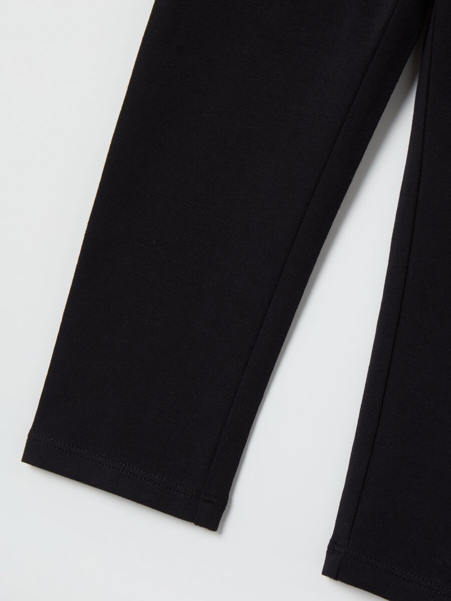 Three-quarter leggings in stretch cotton_3
