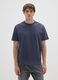 Blue pure cotton T-shirt with regular fit_0
