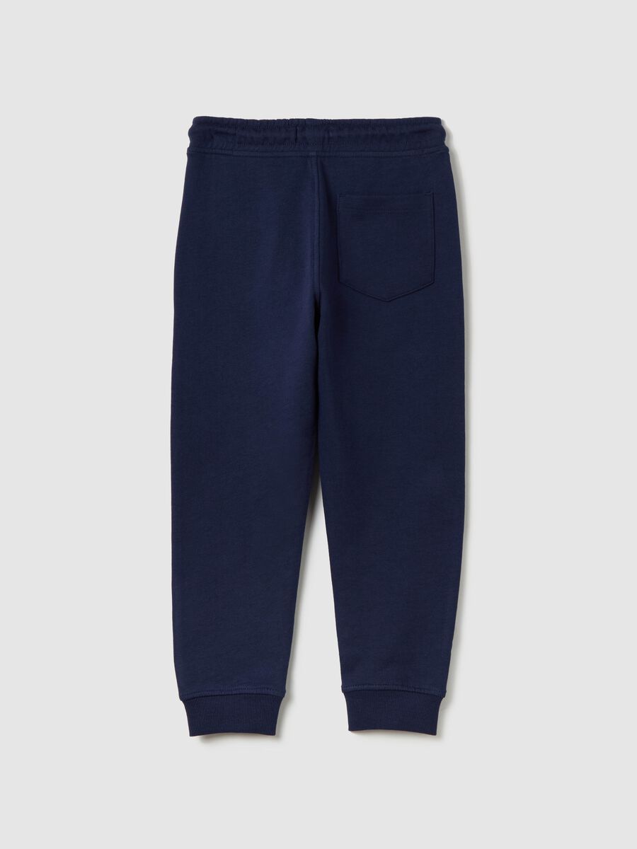 Cotton joggers with drawstring_1