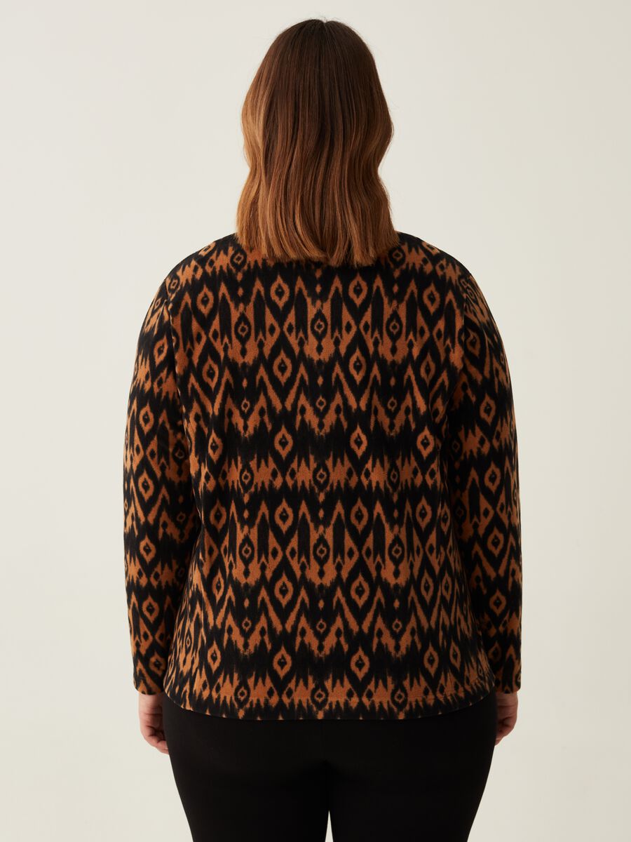 Full-zip in pile fantasia ikat Curvy_2