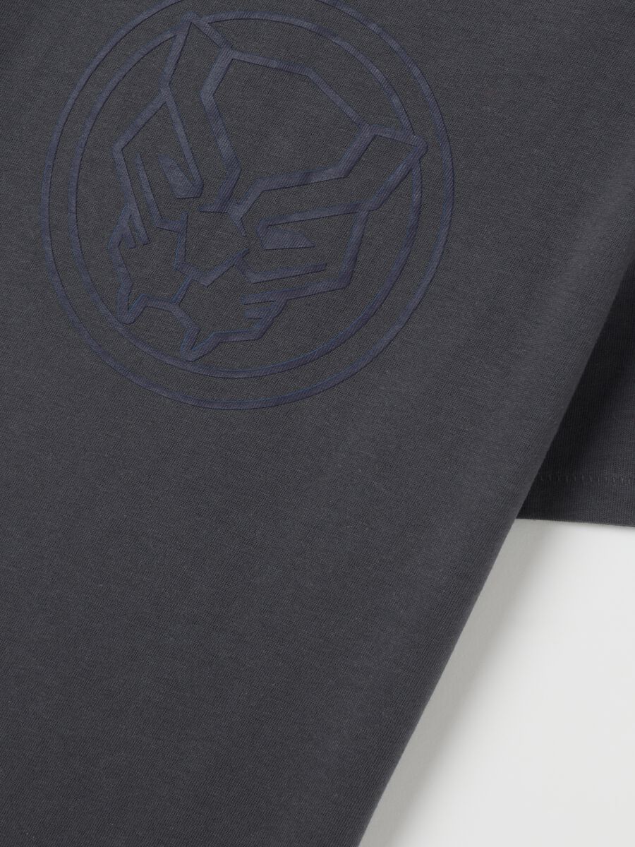 Cotton T-shirt with Black Panther print_3
