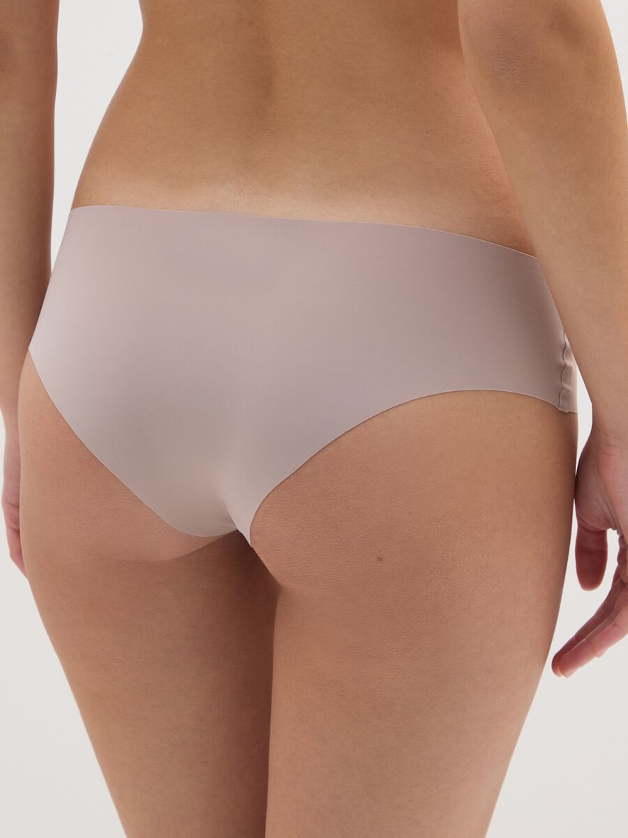 Culotte in tessuto elasticizzato beige_2