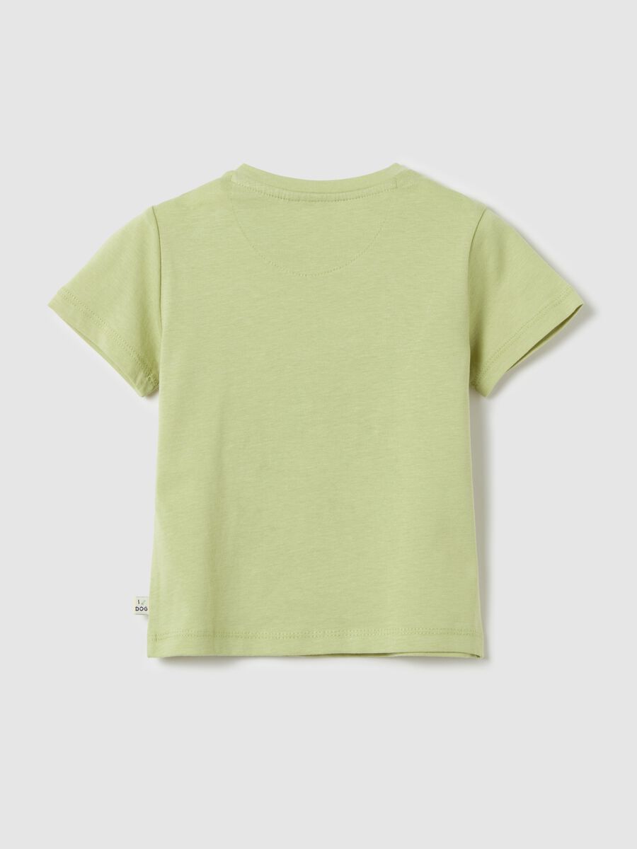 Cotton T-shirt with elegant puppy print_1