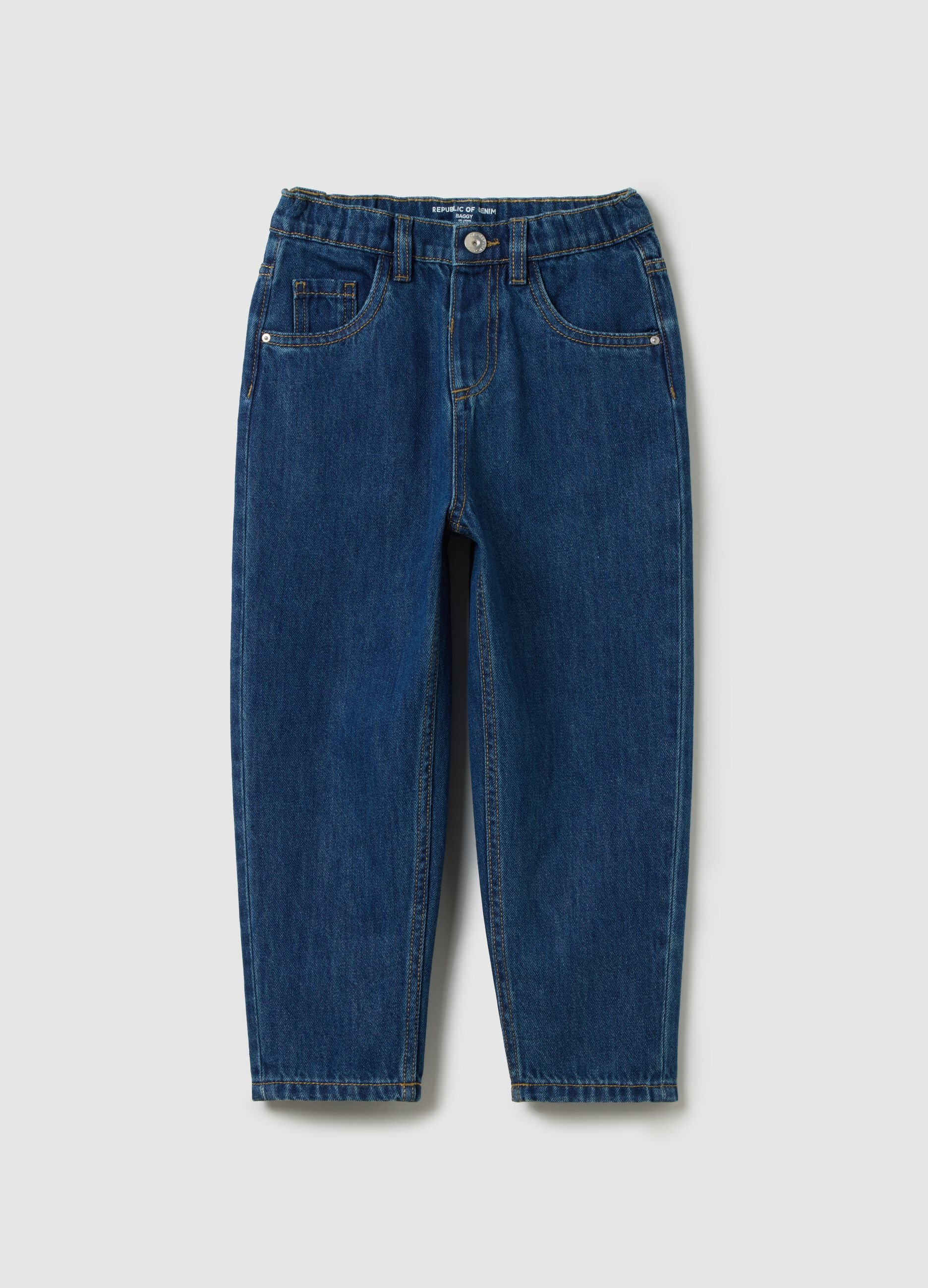 Children's Baggy Blue Denim Jeans