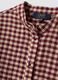 White checked stretch viscose shirt with mandarin collar_6