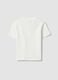 White fitted stretch-cotton T-shirt with high neck_5