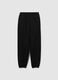 Boy's pure cotton black oversized jogger trousers_4