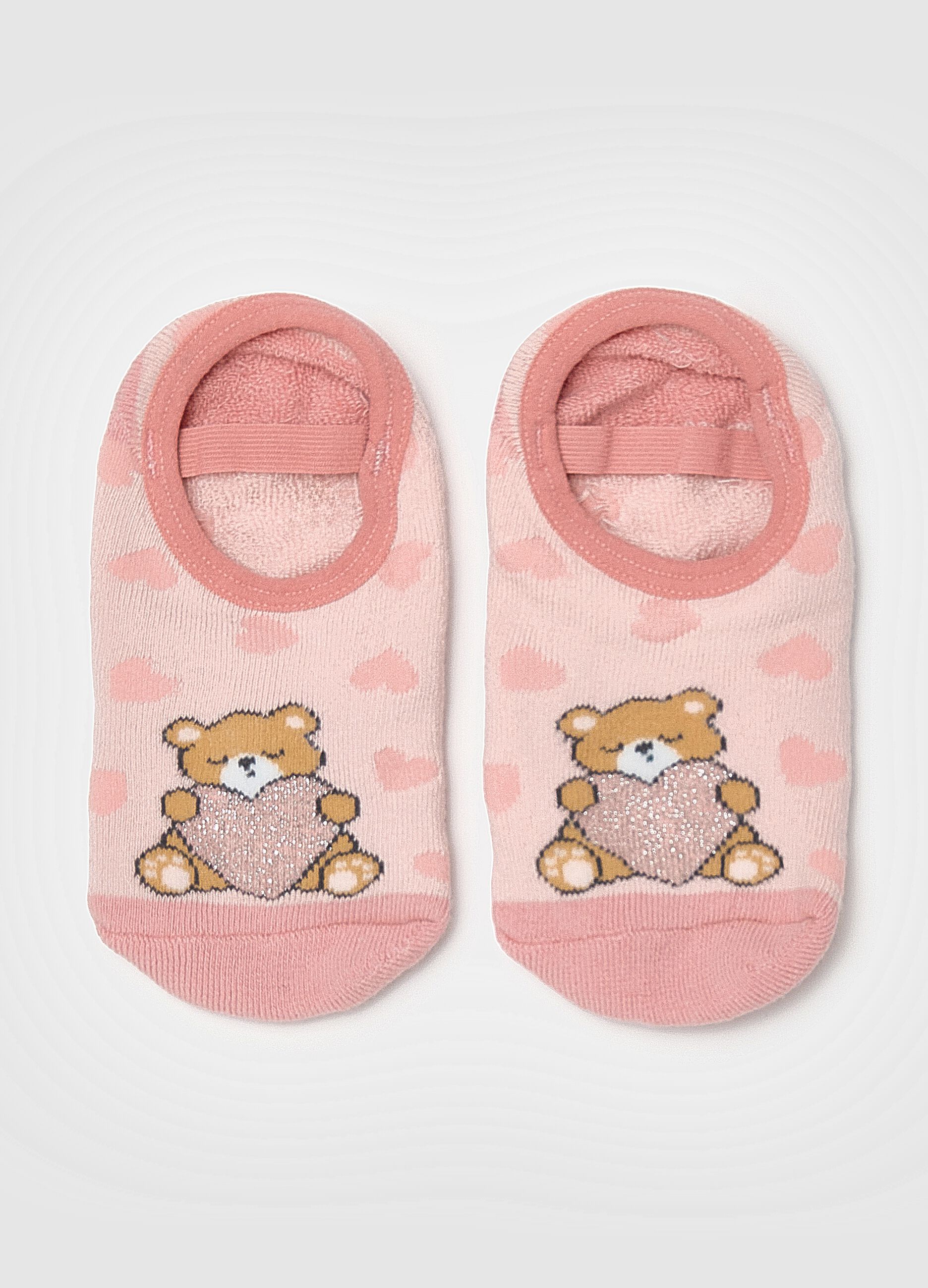 Pink Non-Slip Socks for Girls