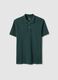 Green pure cotton polo shirt regular fit_4
