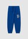Children's blue jogger trousers in pure cotton regular fit_0