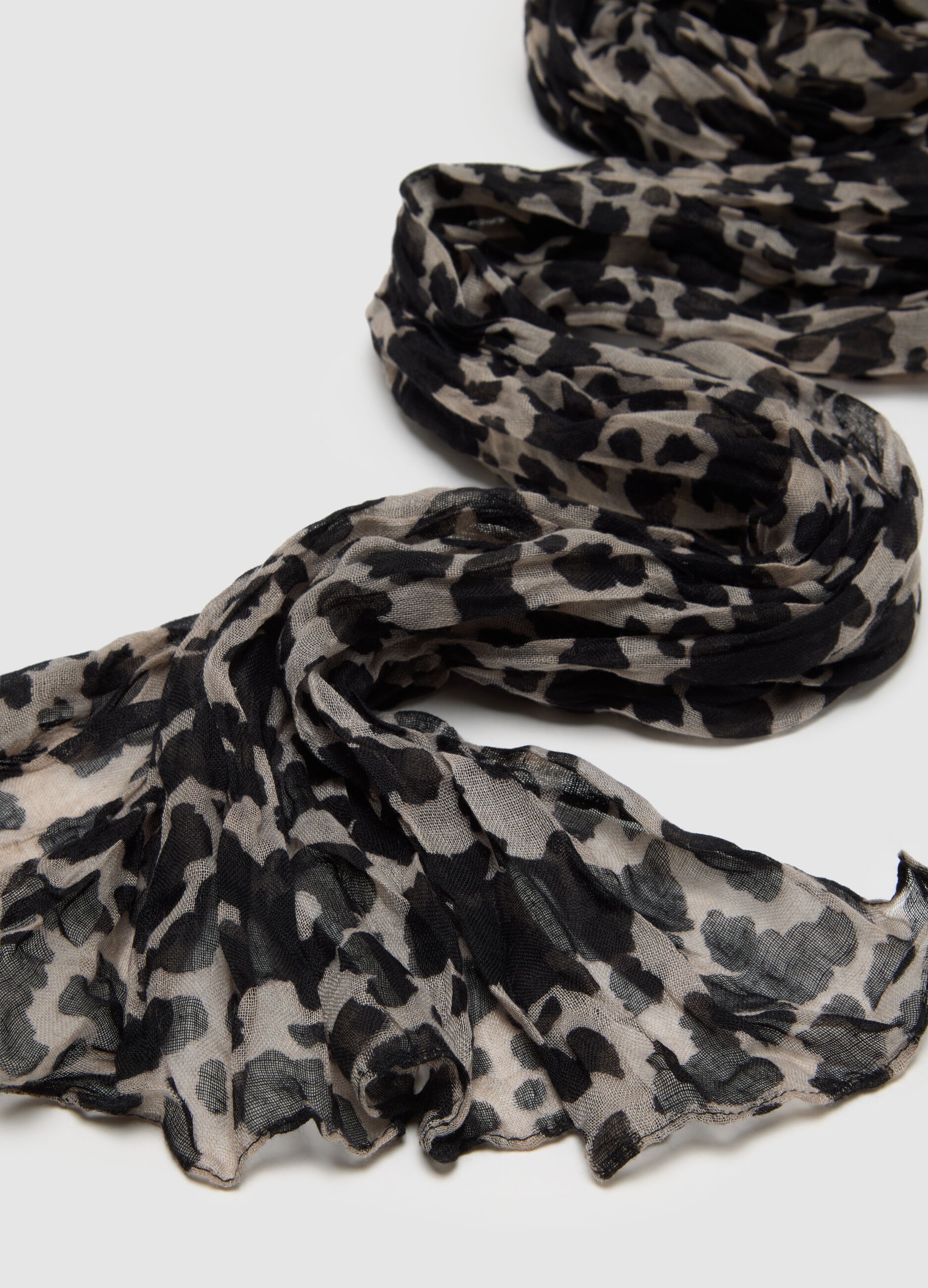 Multicolour Leopard Mixed Scarf
