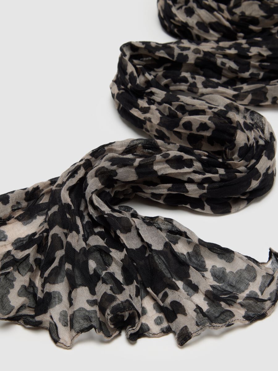 Multicolour Leopard Mixed Scarf_1