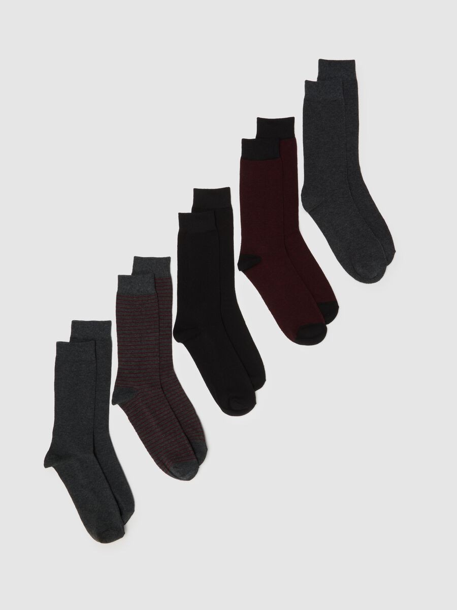 Multicolour Cotton Stretch Short Socks Multipack_0