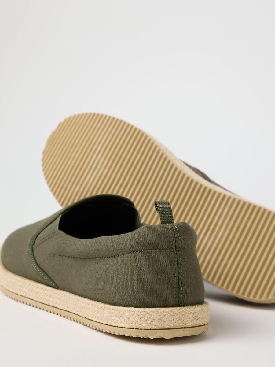 Green cotton espadrilles_1