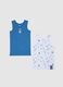 Multi-colour children's cotton vest twin pack - regular fit_0