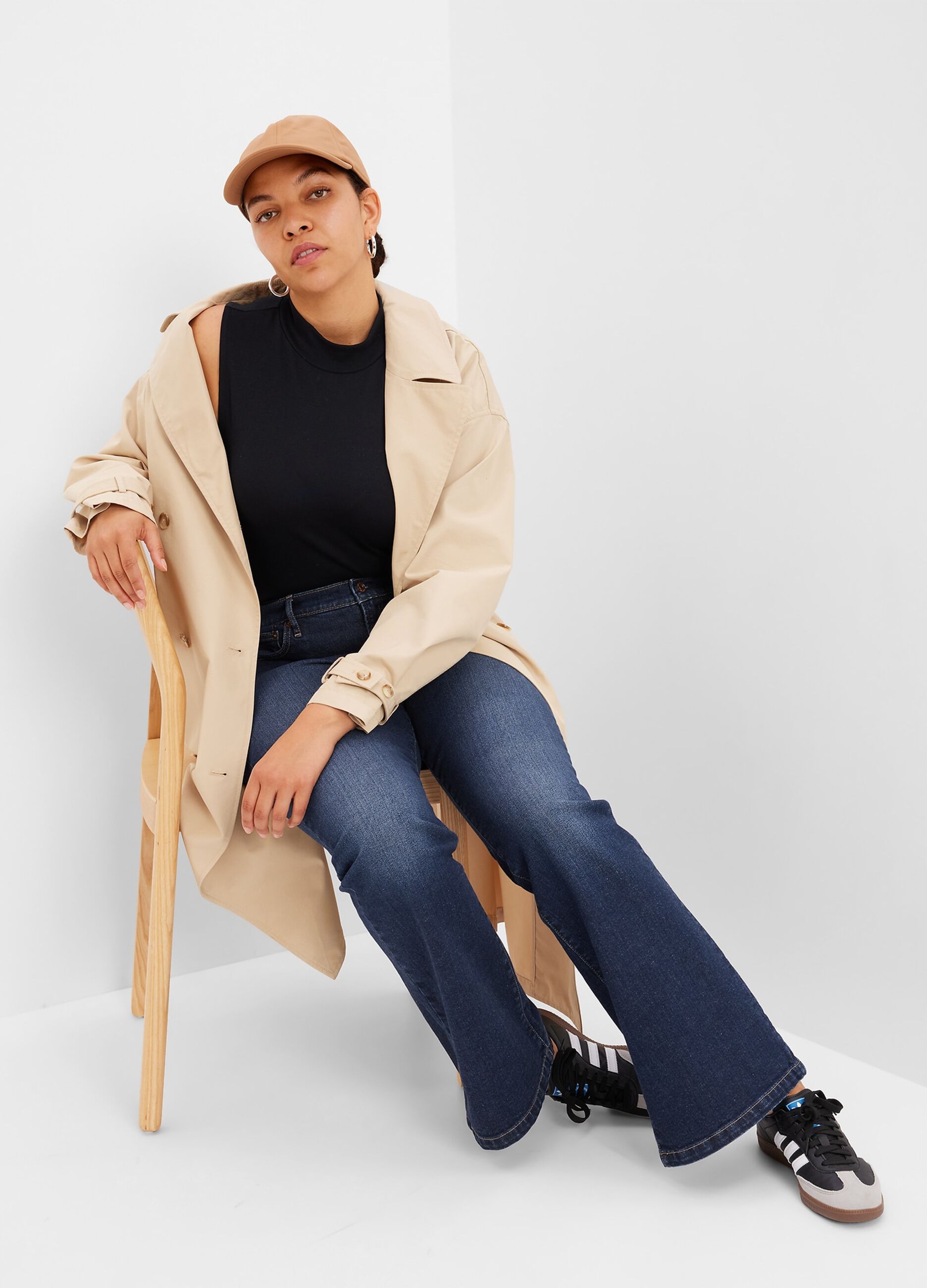 Jeans flare fit a vita alta