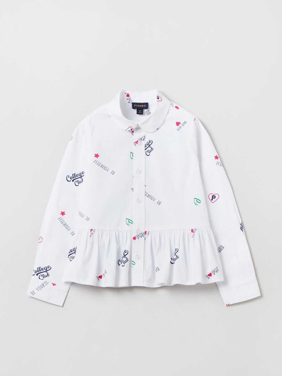 Camicia in cotone con stampa _3