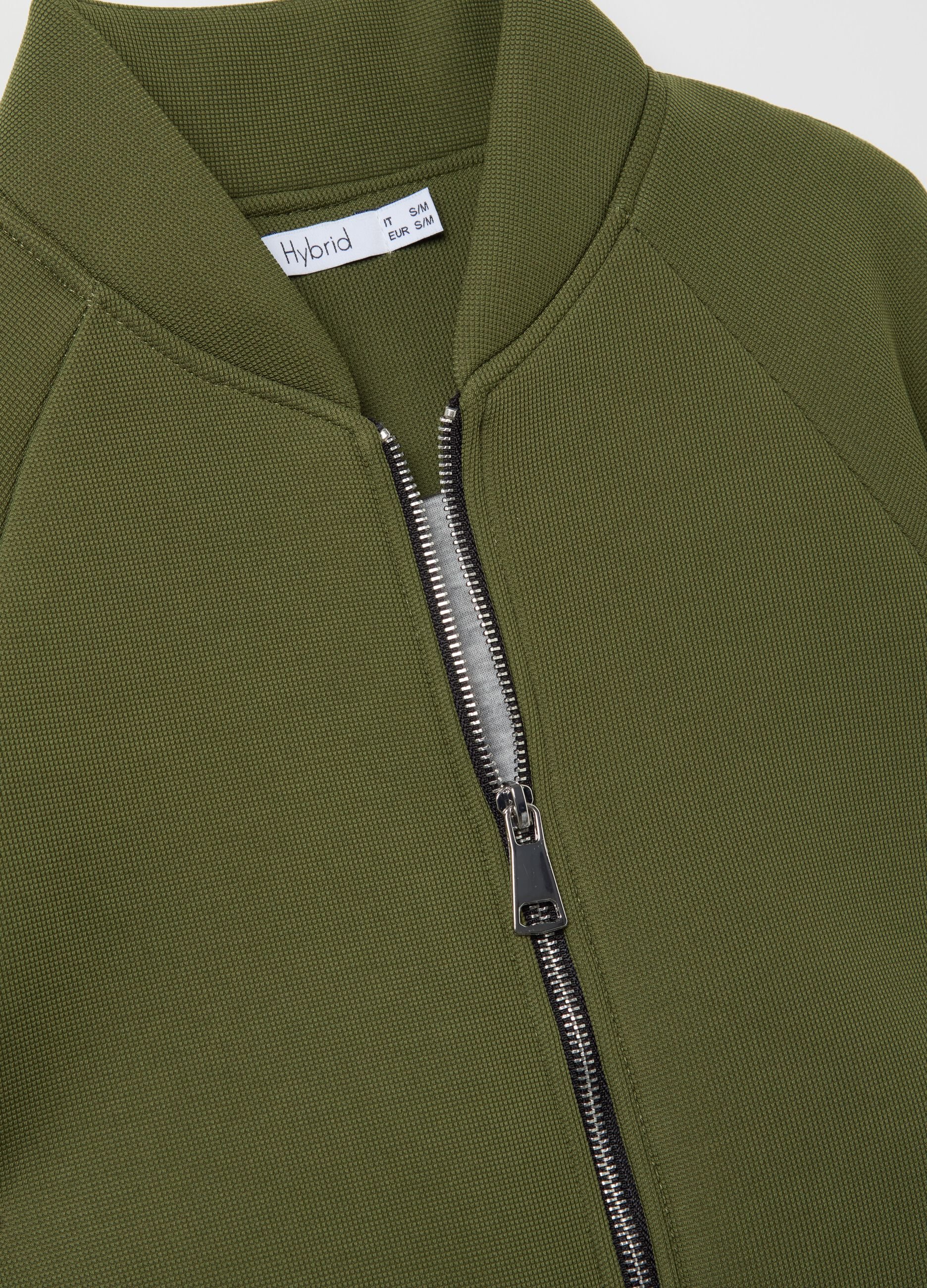 Full-zip bomber jacket