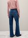 Wide Leg Stretch Blue Denim Jeans_2