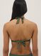 Top bikini elasticizzato verde a triangolo_2