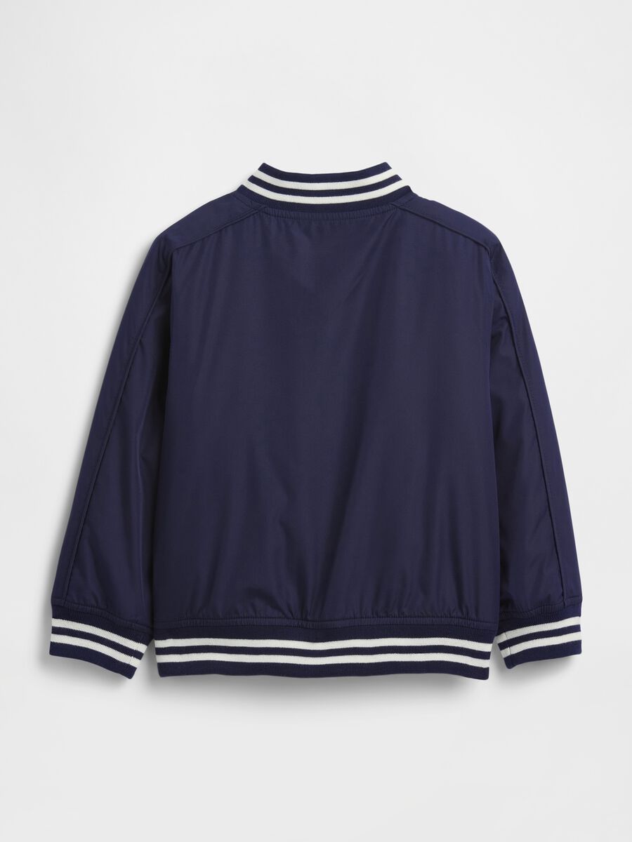 Children's blue bomber jacket with Disney-themed details_1