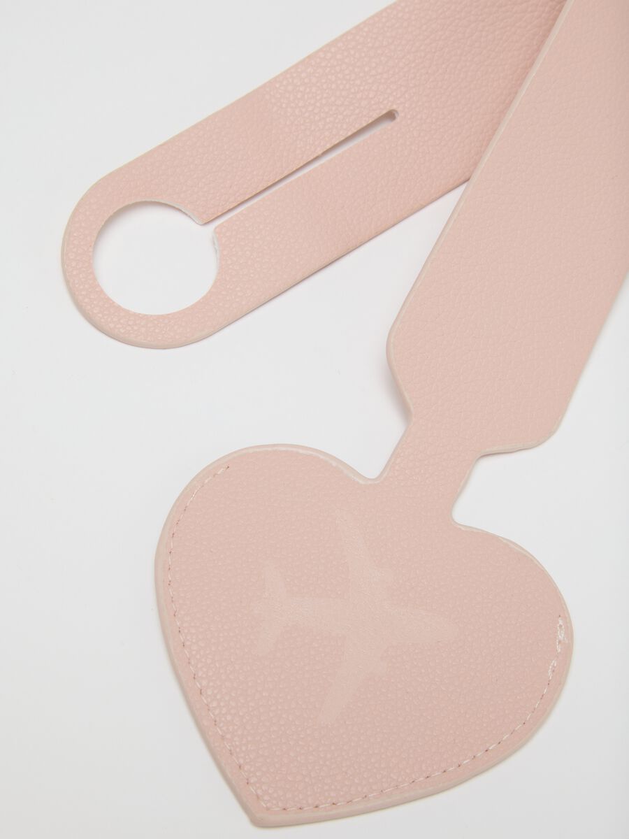Pink PVC luggage tag_2