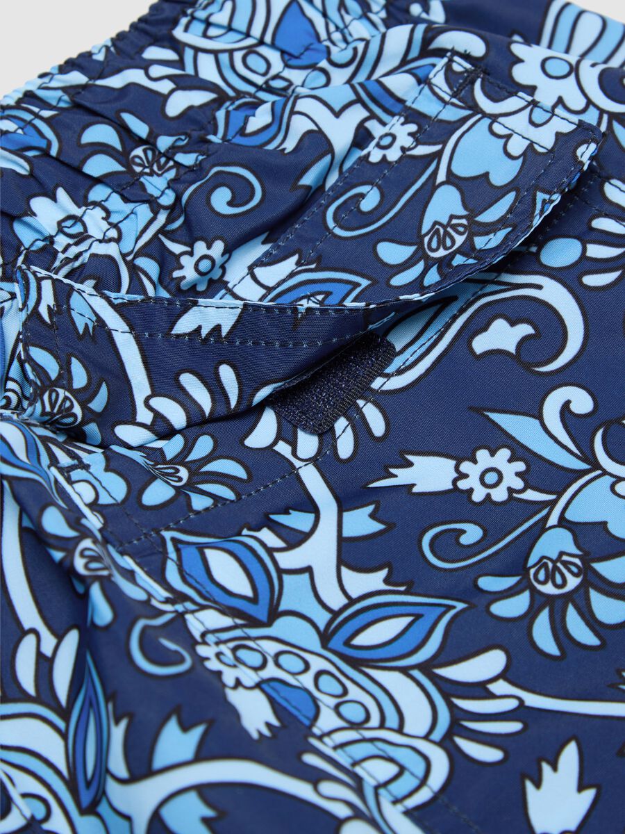 Blue paisley print swim boxers Piombo_5