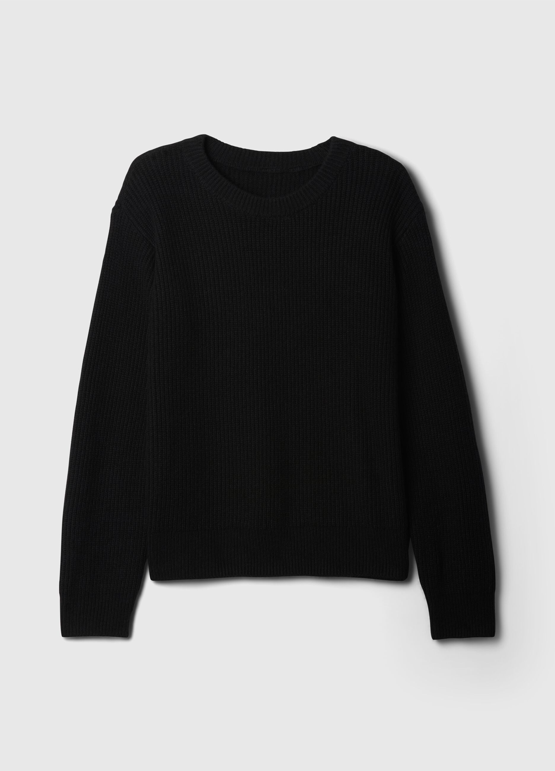 Pullover with ribbed design