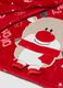 Christmas Red Blanket with Reindeer Print_1