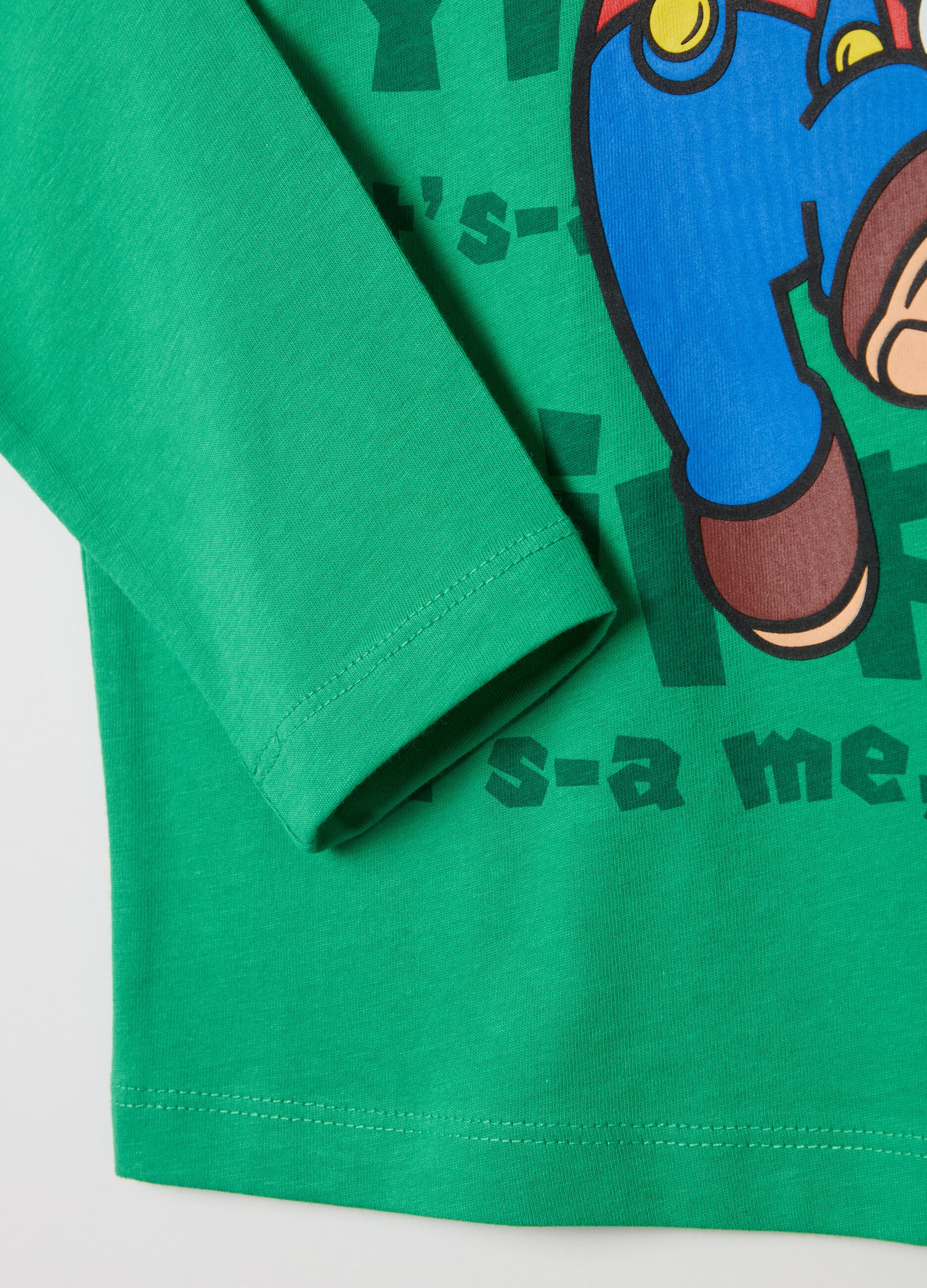 Long-sleeved T-shirt with Super Mario™ print