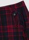 Multicolour checked skirt with fringes_5