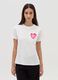T-shirt con stampa cuore_1