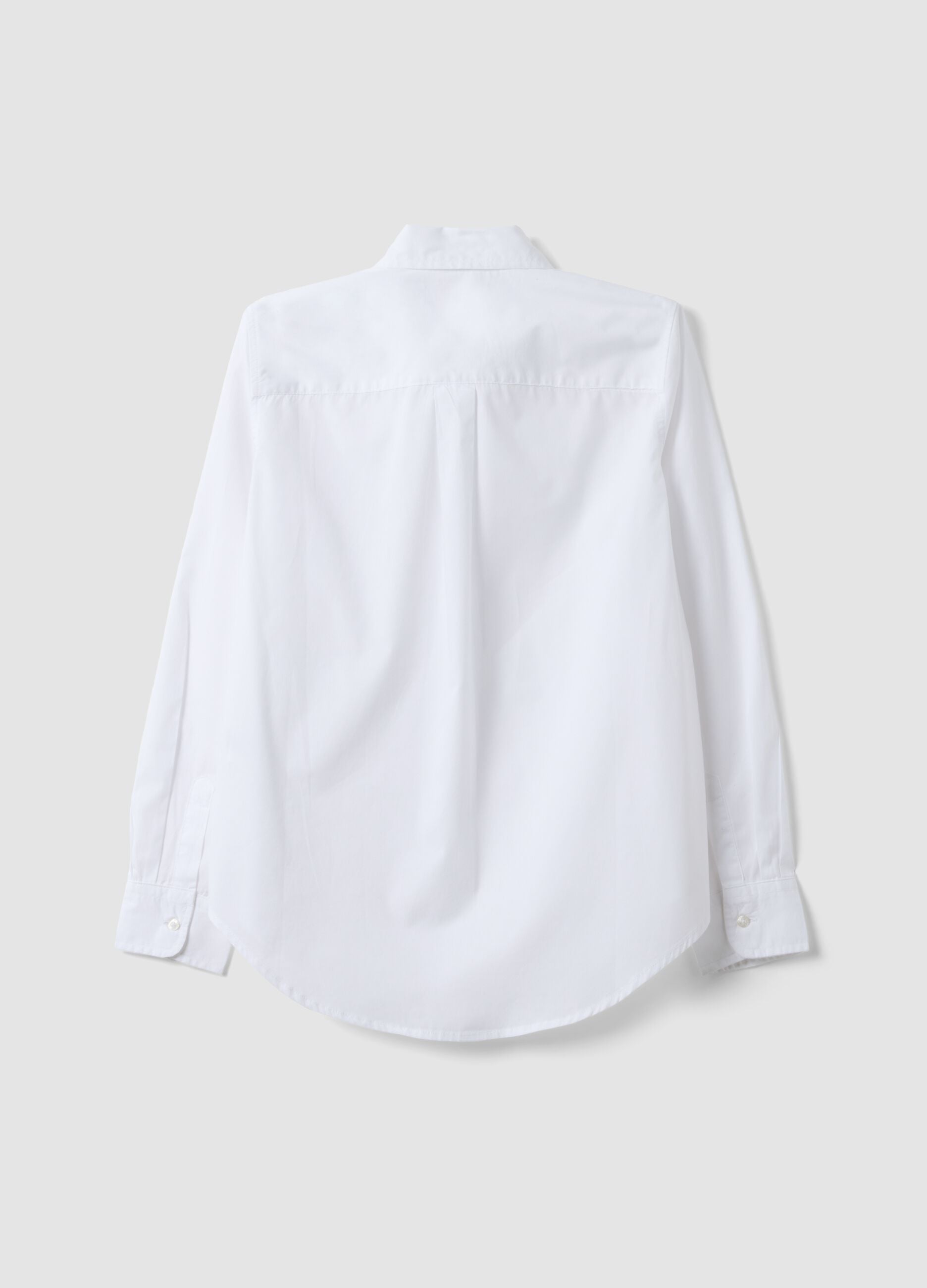 White poplin shirt, regular fit