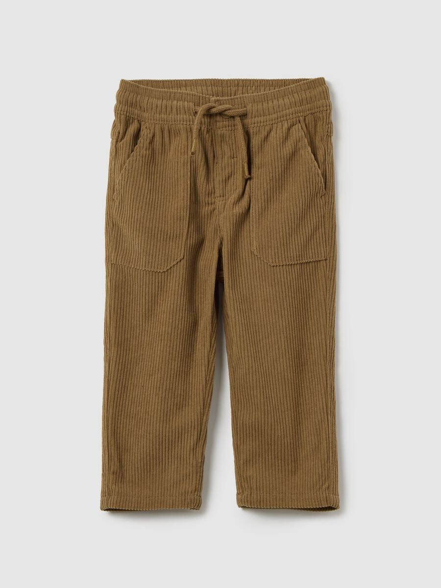 Pantaloni da neonato marroni regular fit_0