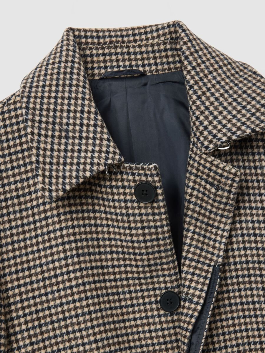 Cappotto lungo a quadri multicolor regular fit_6