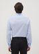 Camicia azzurra in puro cotone con colletto classico slim fit no iron_3