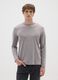 Grey pure cotton regular fit sweater_0