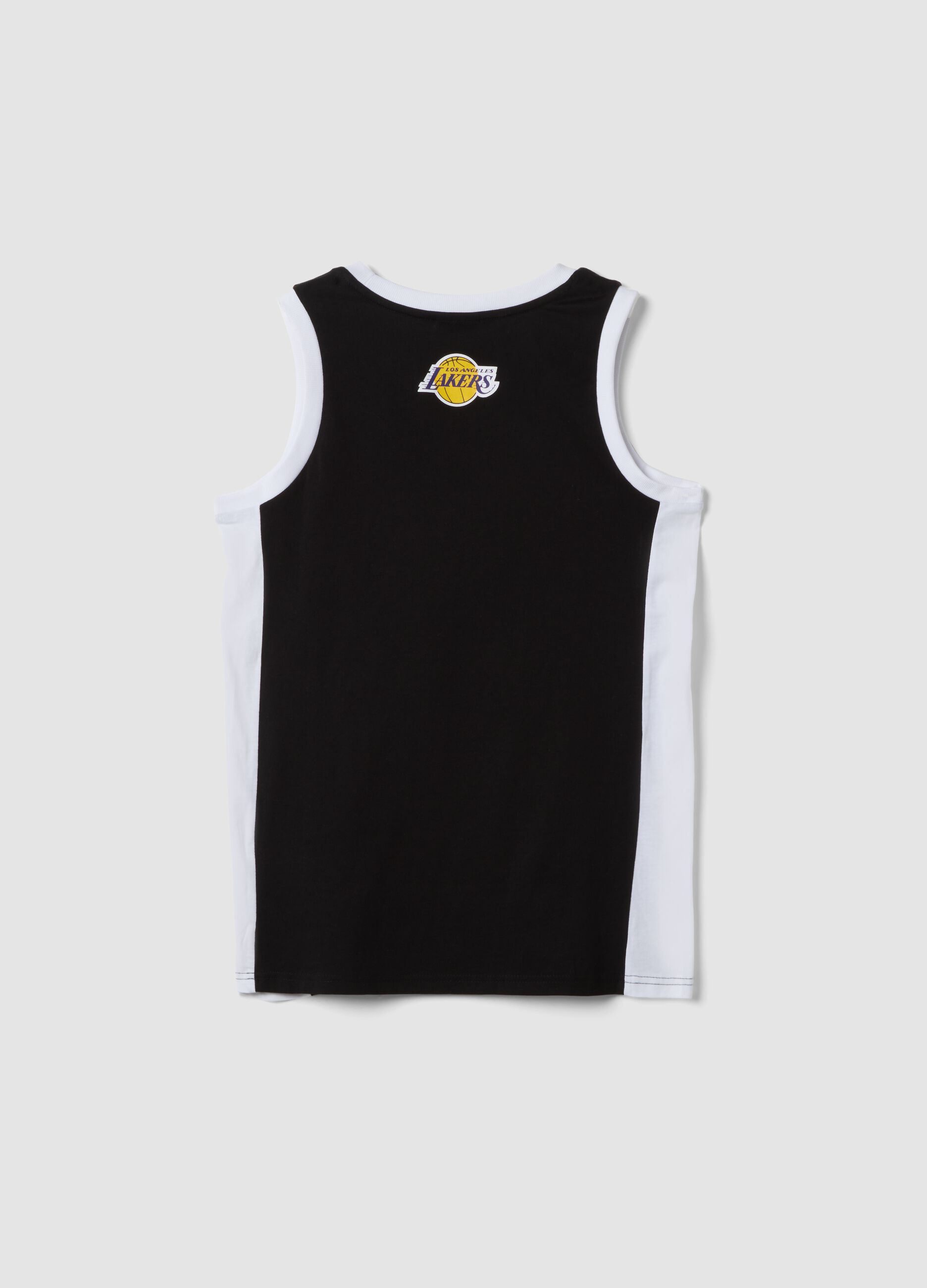 Black pure cotton vest top