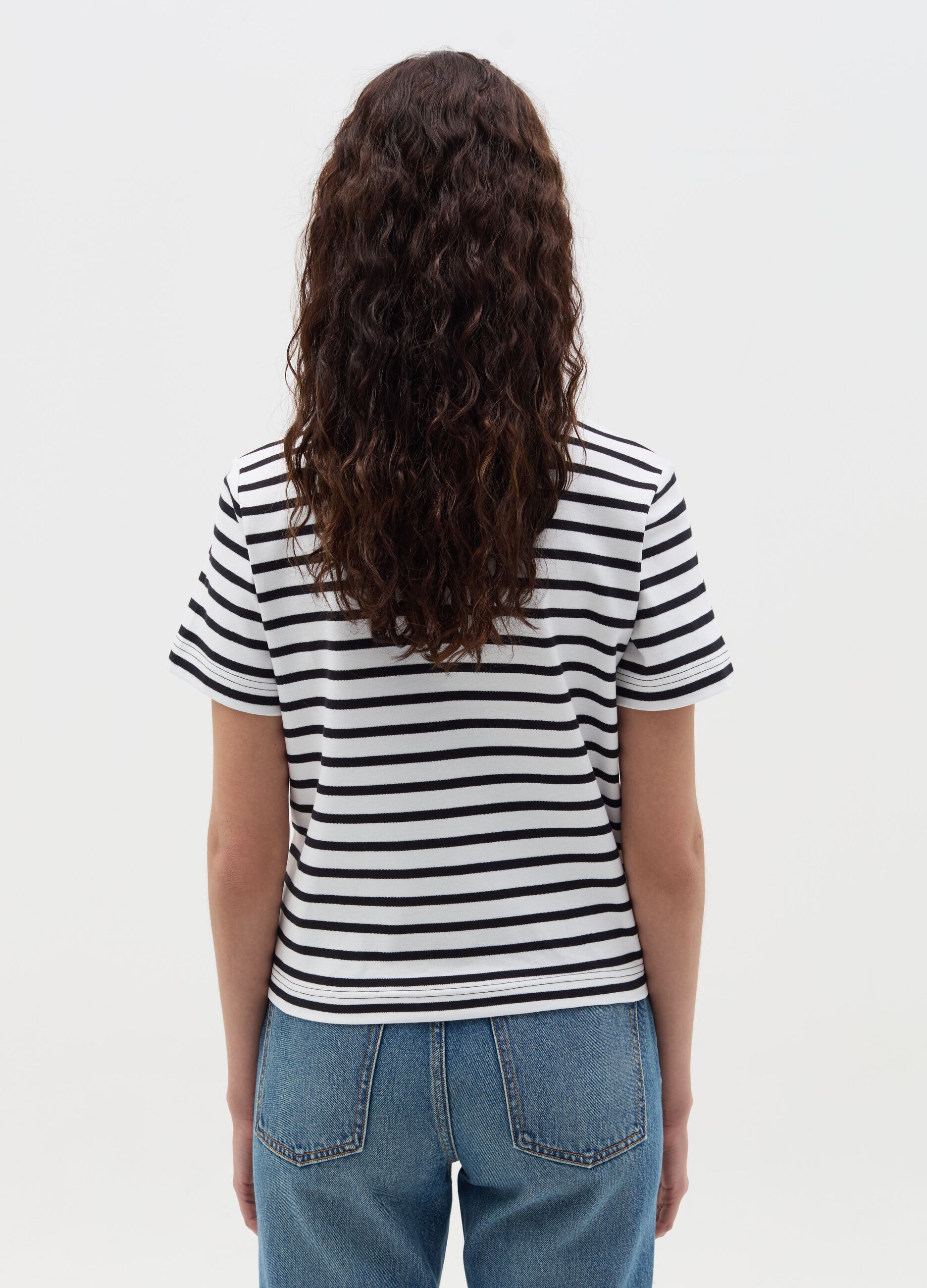 T-shirt with horizontal stripes