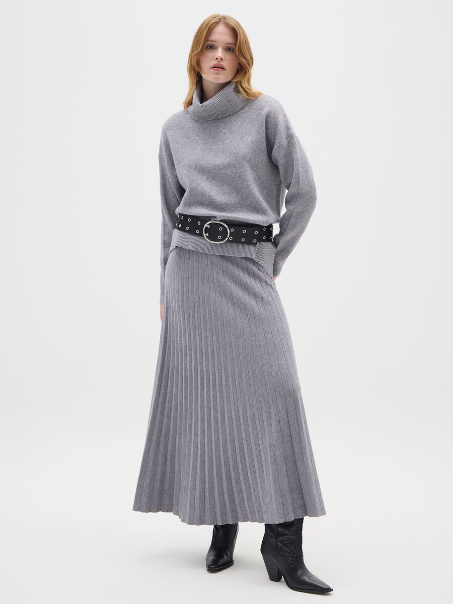 Grey regular fit sweater_1