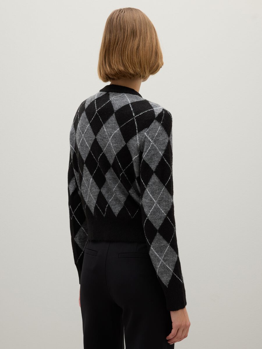 Maglione in tessuto elasticizzato multicolor regular fit_2