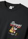 Grey pure cotton Peanuts printed T-shirt, relaxed fit_6