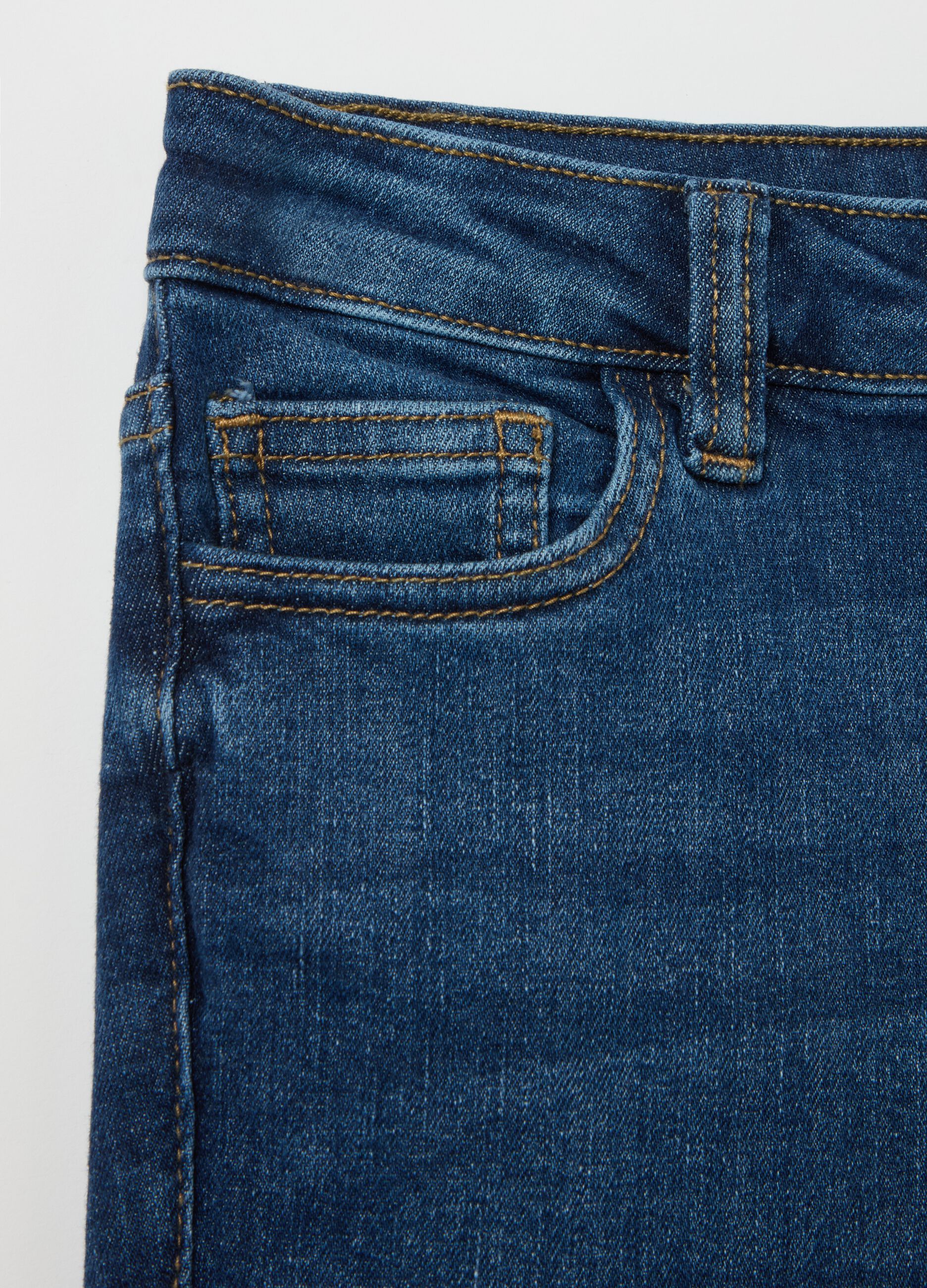 Cropped skinny-fit jeans