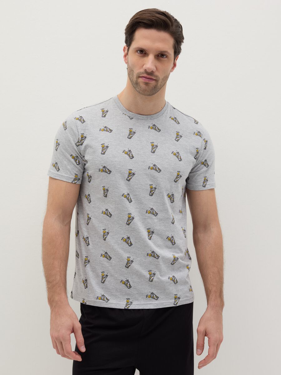 Short cotton pyjamas with print_1