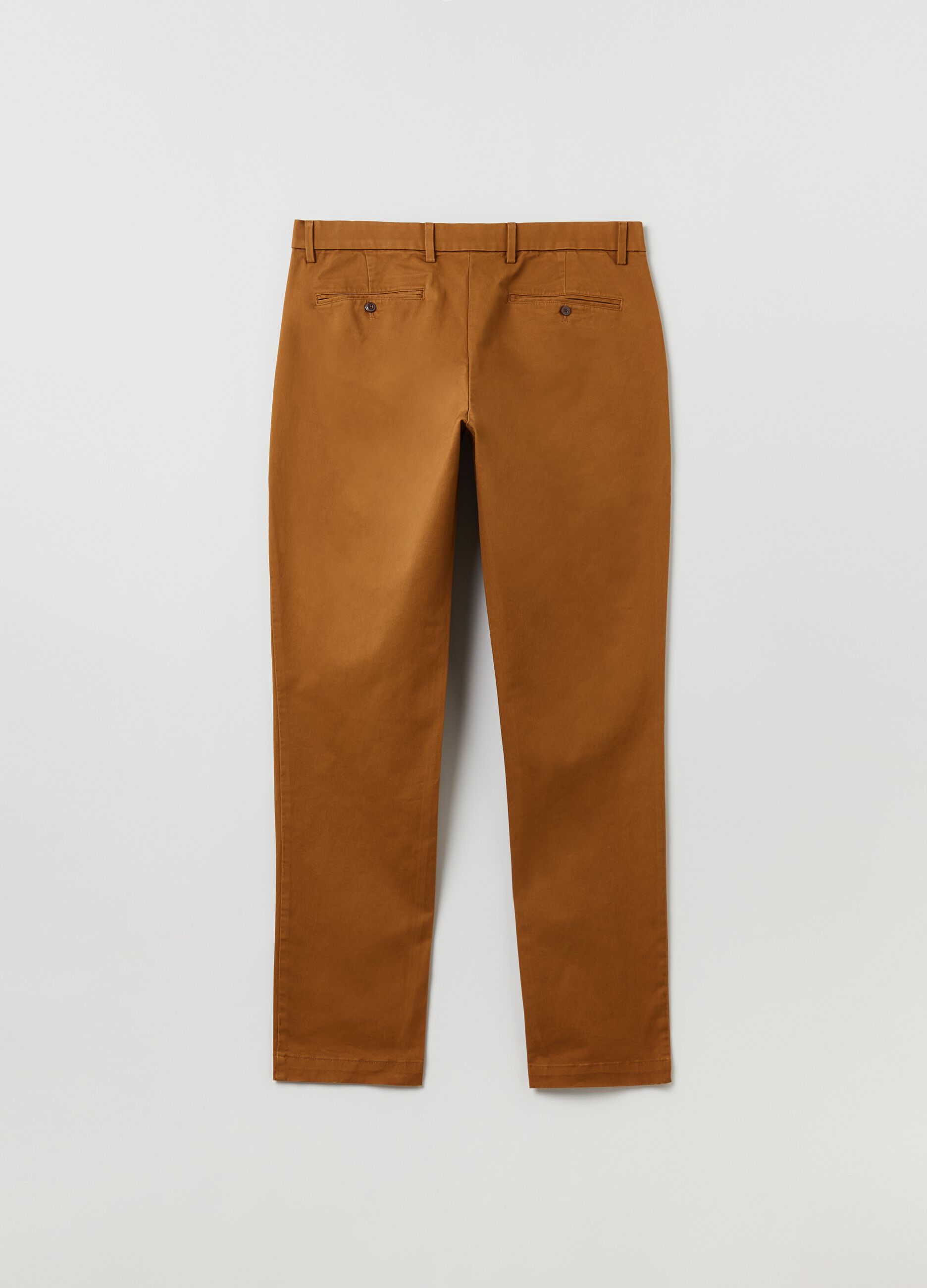 Pantaloni slim fit in cotone stretch